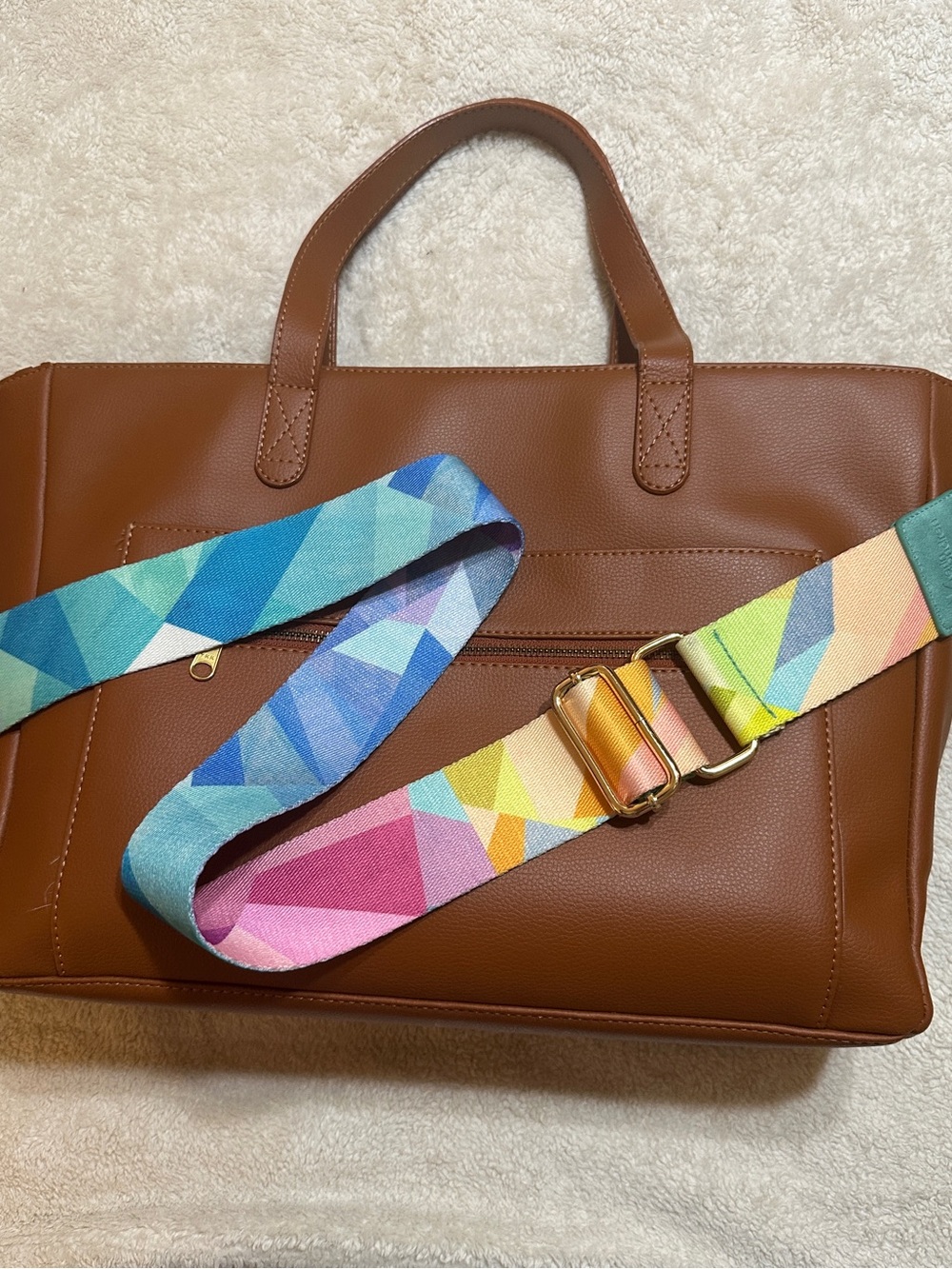 Erin Condren Desert Work Bag w/ Colorful Adjustable Strap